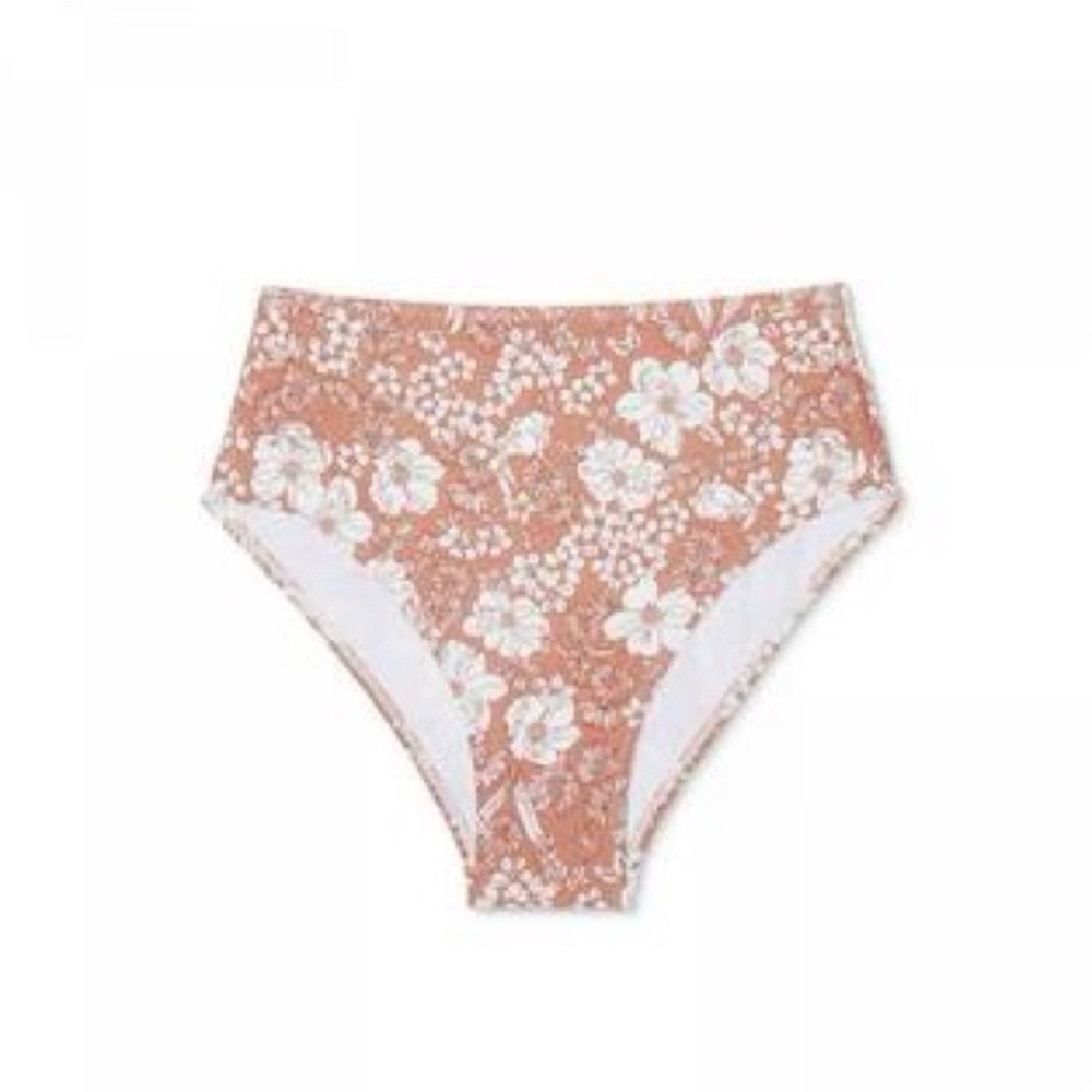 High Waisted Floral Bikini Bottom